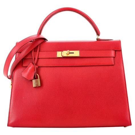 hermes kelly 20cm rouge vif courchevel gold hardware|Hermes mini kelly 20cm.